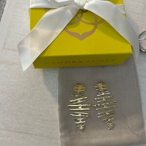 Kendra Scott Gold Rylan Statement Earrings